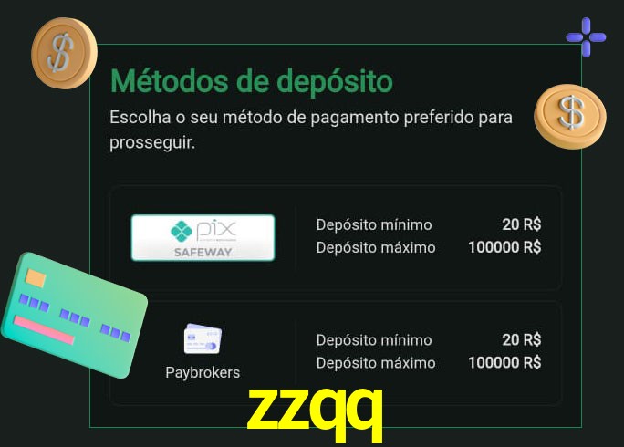 O cassino zzqq oferece uma grande variedade de métodos de pagamento